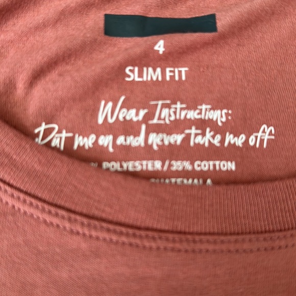 Torrid Slim Fit Crew Tee Dusty Rose Pink - Picture 2 of 3